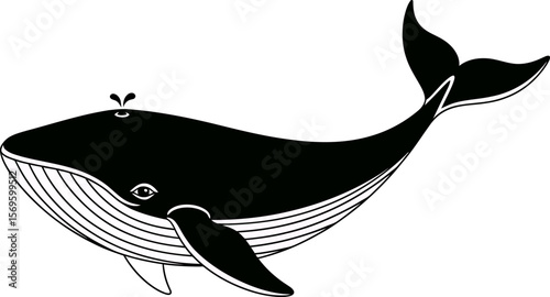 Giant Humpback Whale Breaching in the Ocean Waters