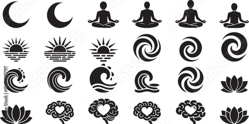 Celestial bodies aquatic elements and human meditation