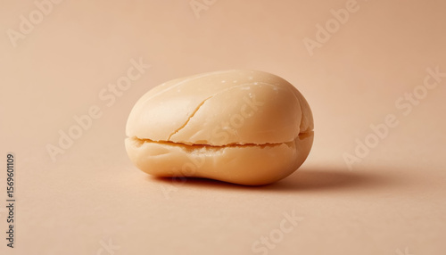 bar of soap on pastel background