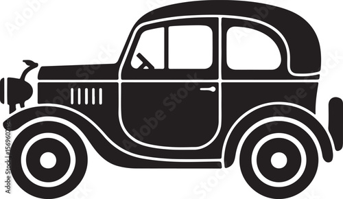 Vintage automobile silhouette vintage car classic car