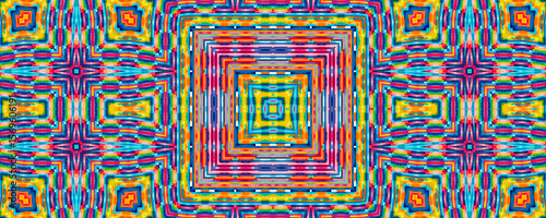 Bright multicolor background with colorful abstract kaleidoscopic pattern