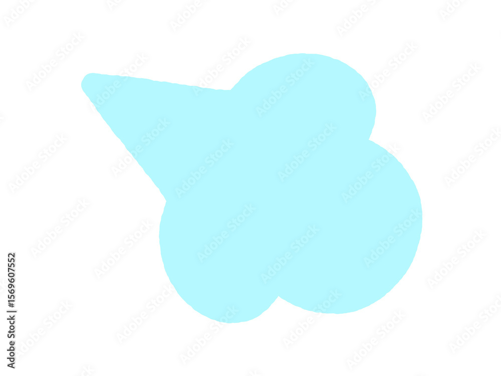 Obraz premium シンプルなため息のイラスト素材