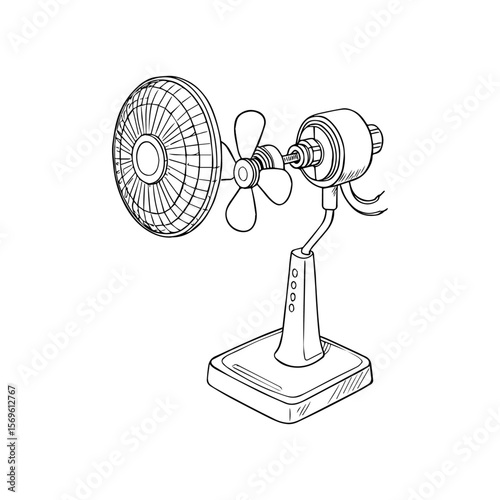 stand fan vector