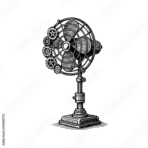 stand fan vector