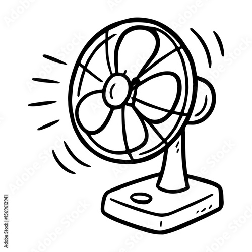 stand fan vector