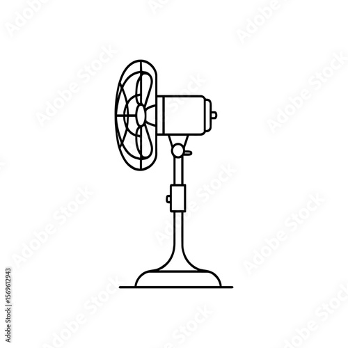 stand fan vector