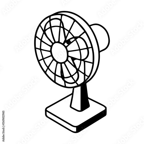 stand fan vector