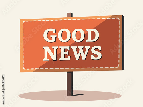  illustration good news sign 