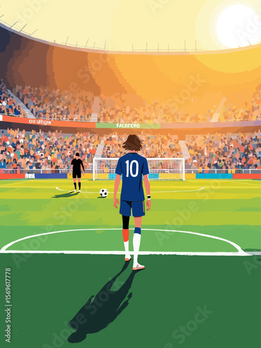 soccer italian defender, long lens seeing italian striker with medium-length dark brown hair