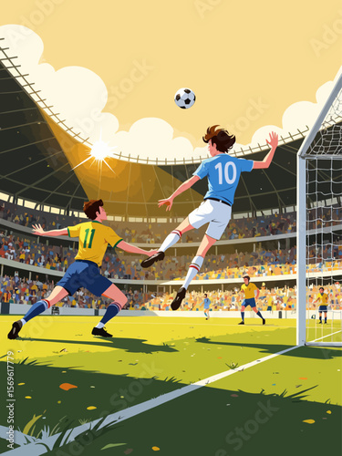 soccer italian defender, long lens seeing italian striker with medium-length dark brown hair