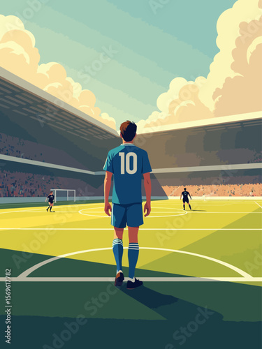 soccer italian defender, long lens seeing italian striker with medium-length dark brown hair