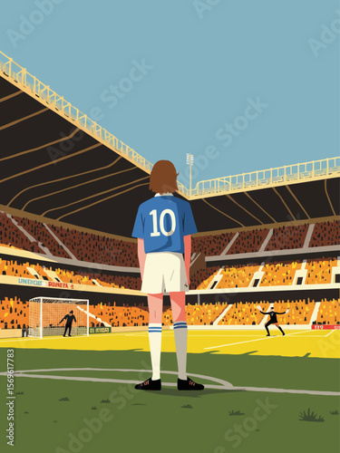 soccer italian defender, long lens seeing italian striker with medium-length dark brown hair