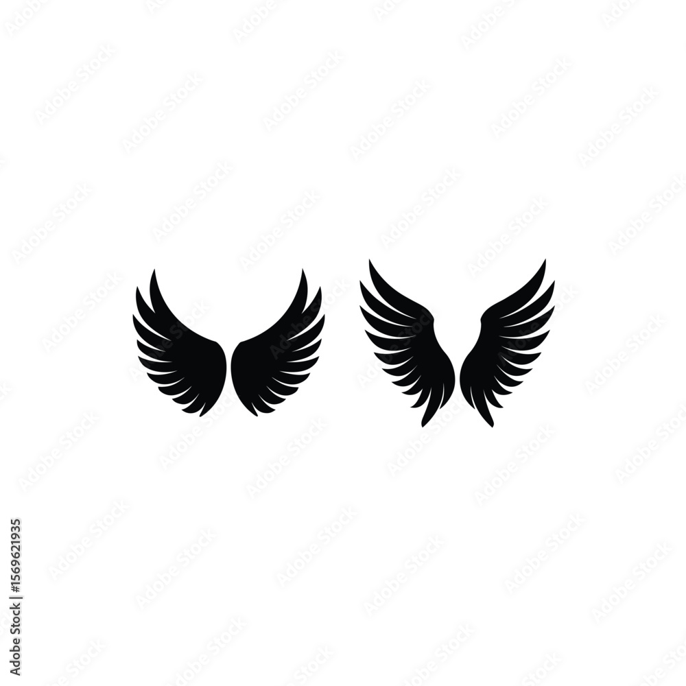 Obraz premium wings vector illustration