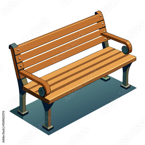bench on white