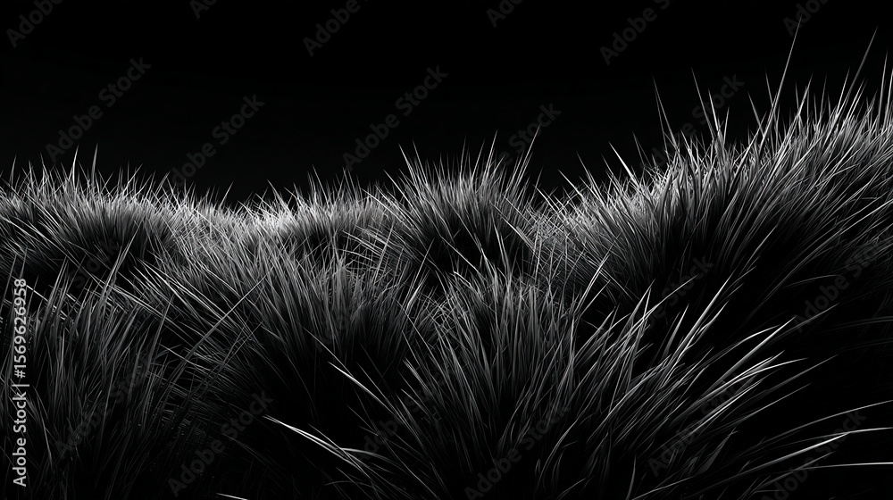 Obraz premium 黒の草原