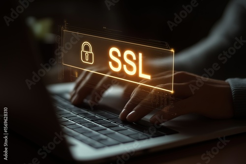 A developer's screen showing a secure 