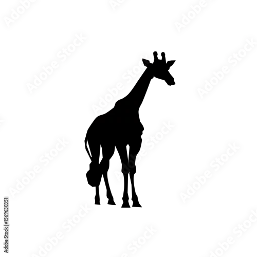 Obraz  Logo żyrafy – wektorowa grafika