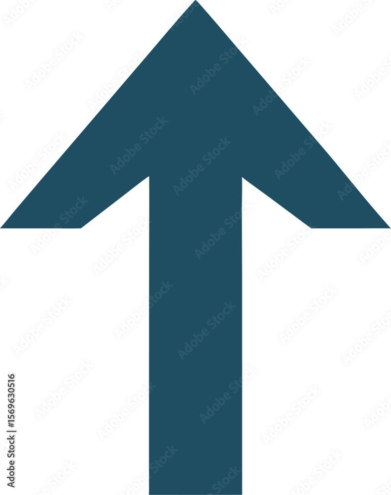 Fototapeta premium blue arrow isolated on white