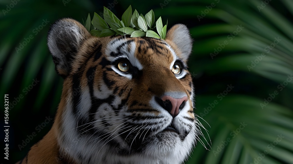 Obraz premium Majestic tiger in the jungle