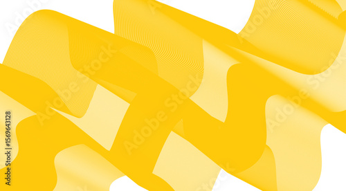Wavy Blend Curved Yellow Color Abstract Background Design Vector Illustration