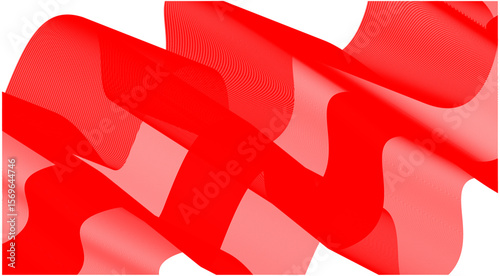 Wavy Blend Curved Red Color Abstract Background Design Vector Illustration
