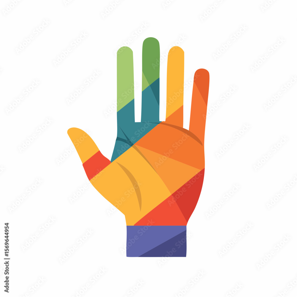 Obraz premium Colorful Geometric Hand Design Abstract Illustration