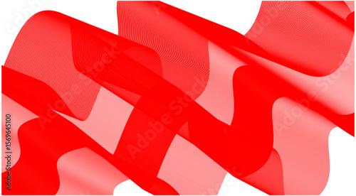 Wavy Blend Curved Red Color Abstract Background Design Vector Illustration