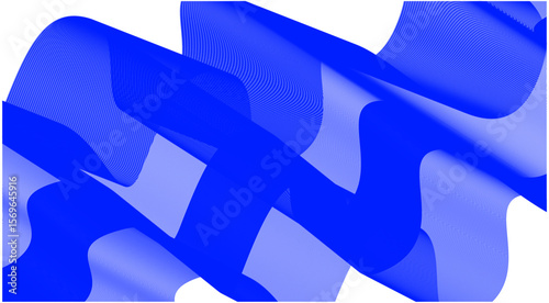 Wavy Blend Curved Blue Color Abstract Background Design Vector Illustration