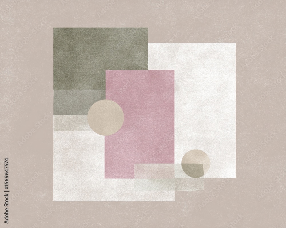 Fototapeta premium Calm Pastel Minimalist Abstract