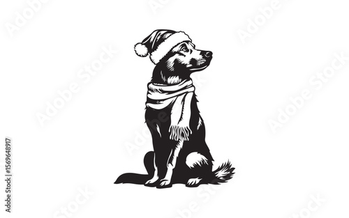 vector illustration of a dog
