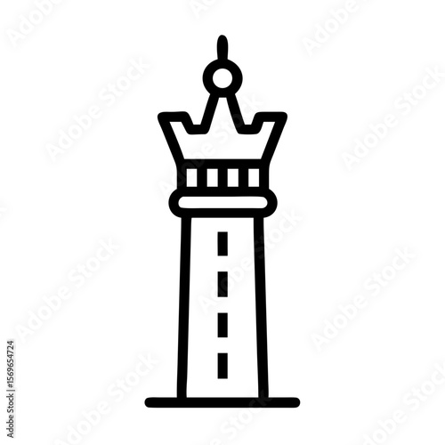High Rise Tower with Crown Icon for Top Tier Account Status