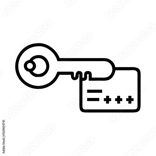 Private Key Access Tag Icon for Gated Content Access