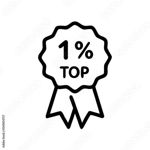 Top 1 Emoji Award Icon for Ultra Rare Tier Achievement