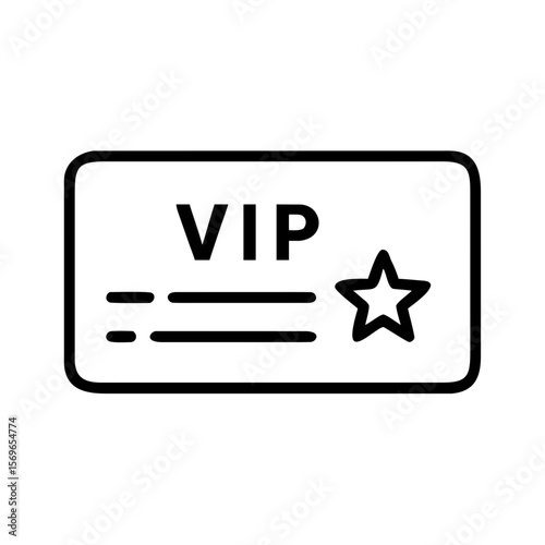 VIP Lounge Card Icon for Exclusive Membership Access