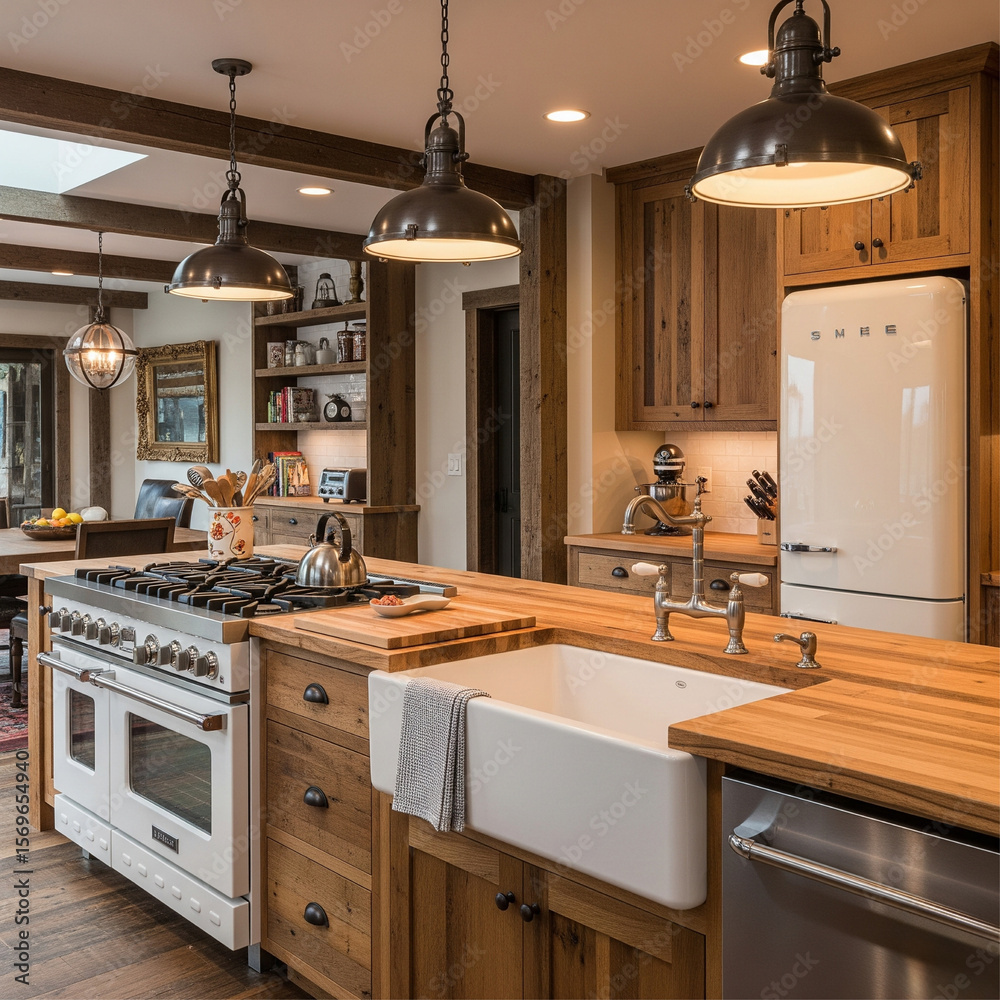 Fototapeta premium modern kitchen interior