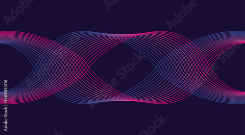 Wavy Blend Curved Background Gradient Abstract Design Vector Illustration
