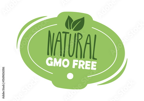 Natural gmo free product badge