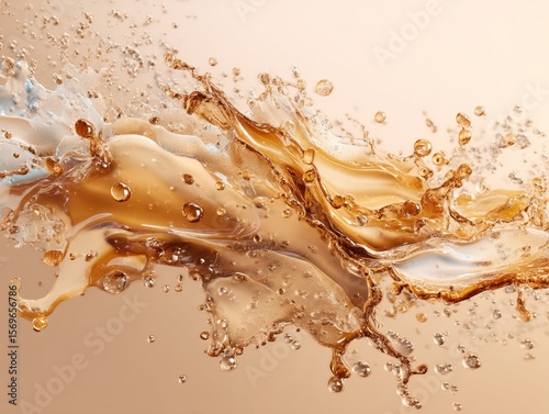 Wallpaper Mural A photo of coffee and milk mixing dynamically. Generative AI
 Torontodigital.ca