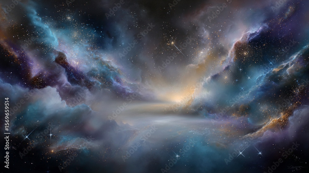 Fototapeta premium Cosmic swirling galaxy