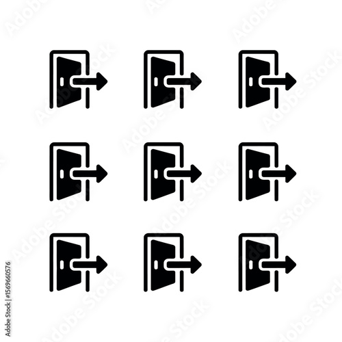 Eight Black Icons Logistics Delivery and Shipping Symbols