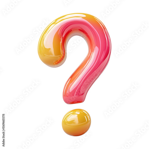 Glossy 3D Question Mark Icons
