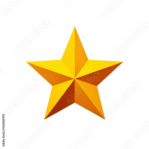 3D Yellow Star Icon