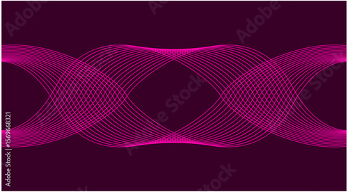 Wavy Blend Curved Background Maroon Abstract Design Vector Illustration