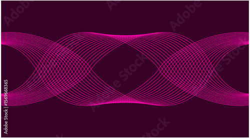 Wavy Blend Curved Background Maroon Abstract Design Vector Illustration