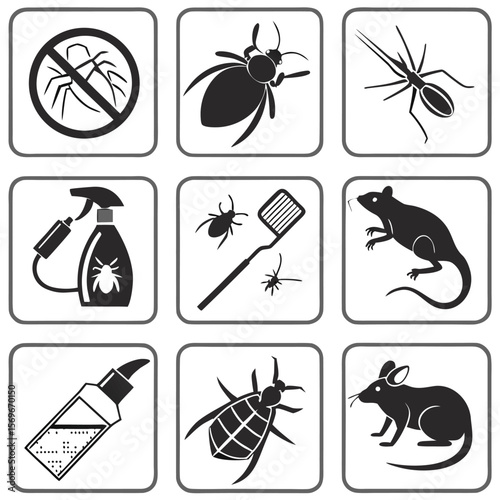 Mosquitoes, icon set. Mosquito repellent, protection, linear icons. bracelet, refills, spray, cream, mosquito net. Line with editable stroke