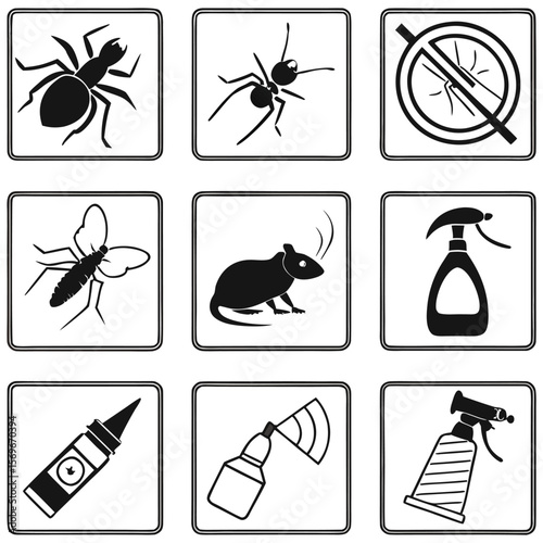 Mosquitoes, icon set. Mosquito repellent, protection, linear icons. bracelet, refills, spray, cream, mosquito net. Line with editable stroke