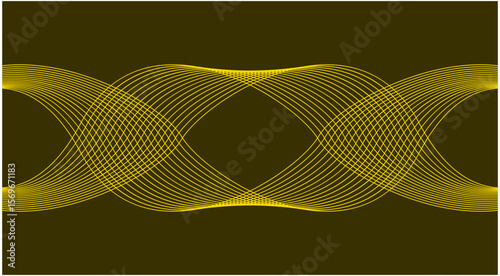 Wavy Blend Curved Background Brown Abstract Design Vector Illustration