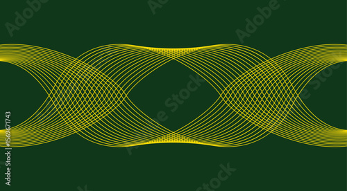 Wavy Blend Curved Background Yellow Abstract Design Vector Illustration