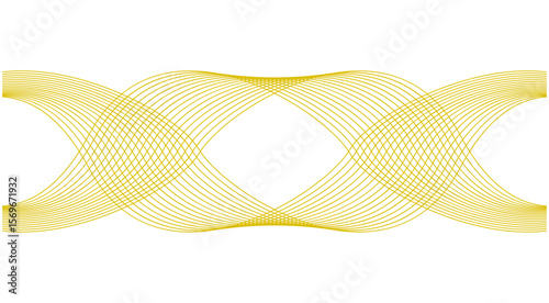 Wavy Blend Curved Yellow Abstract Background Design Vector Illustration