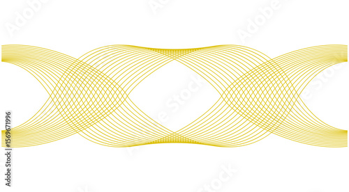 Wavy Blend Curved Yellow Abstract Background Design Vector Illustration